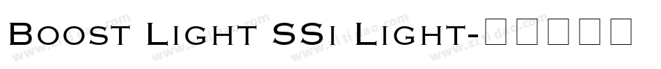 Boost Light SSi Light字体转换